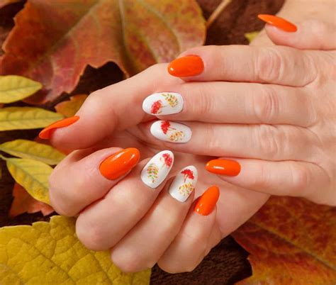 fall manicure short nails